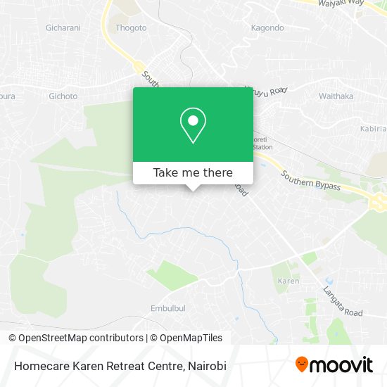 Homecare Karen Retreat Centre map