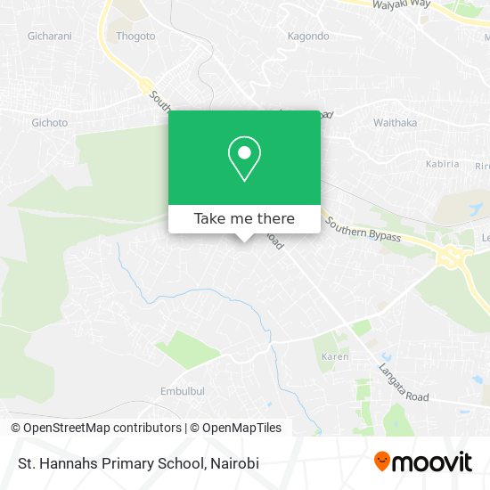 St. Hannahs Primary School map