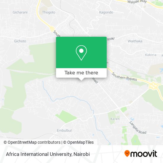 Africa International University map