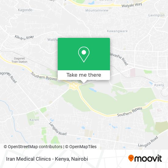 Iran Medical Clinics - Kenya map