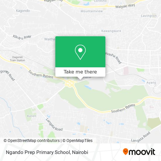 Ngando Prep Primary School map