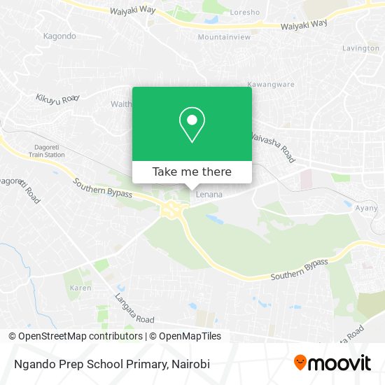Ngando Prep School Primary map