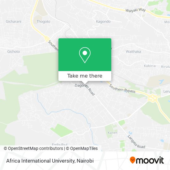 Africa International University map