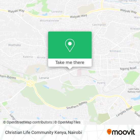 Christian Life Community Kenya map