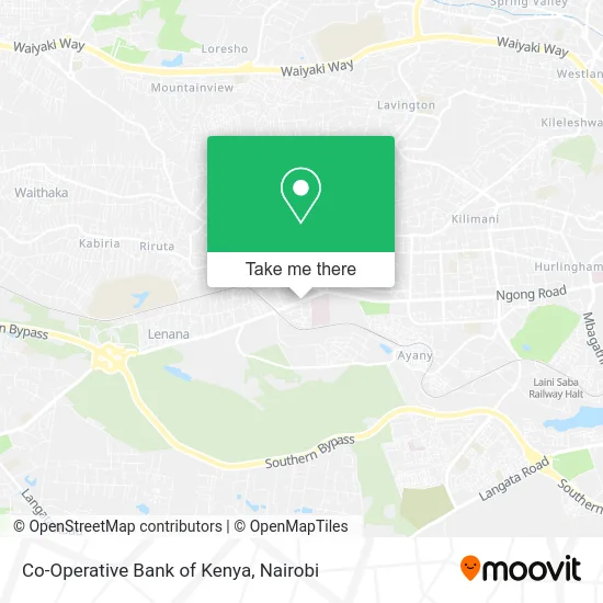 Co-Operative Bank of Kenya map