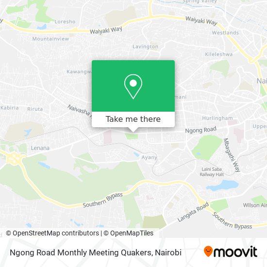 Ngong Road Monthly Meeting Quakers map