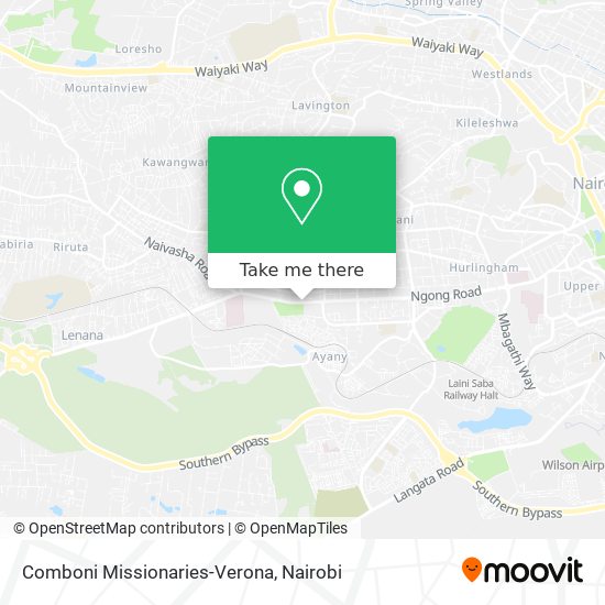 Comboni Missionaries-Verona map