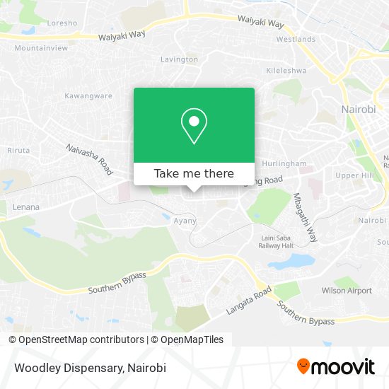 Woodley Dispensary map