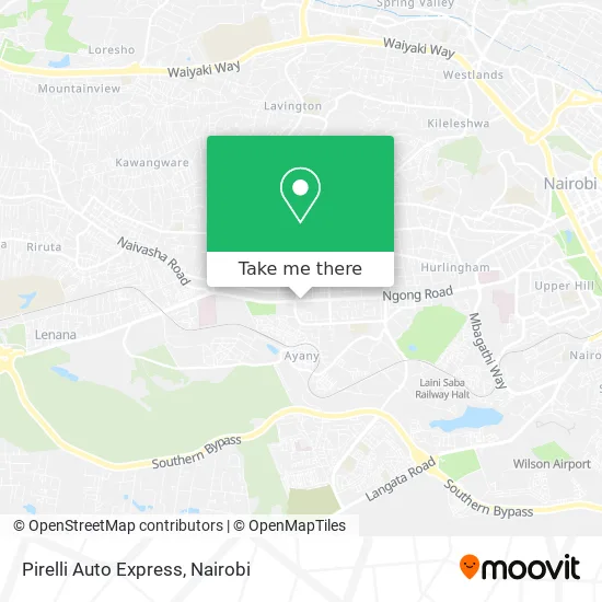 Pirelli Auto Express map