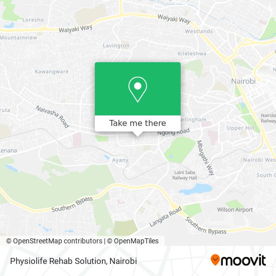 Physiolife Rehab Solution map