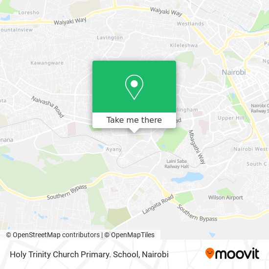 Holy Trinity Church Primary. School map