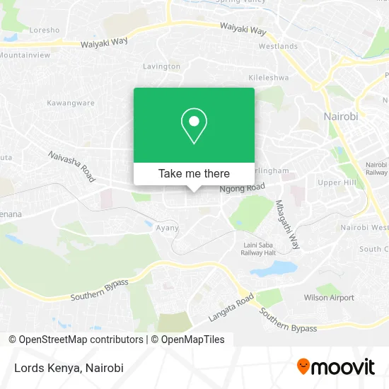 Lords Kenya map