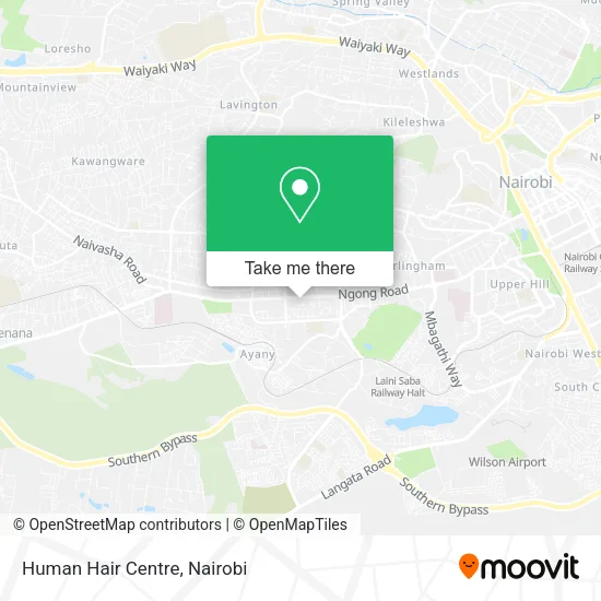 Human Hair Centre map