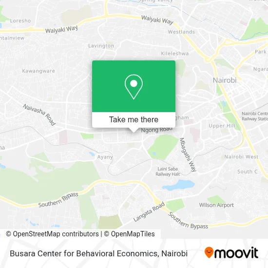 Busara Center for Behavioral Economics map