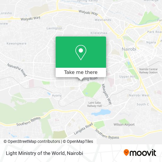 Light Ministry of the World map