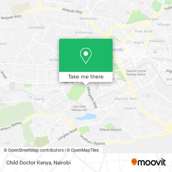 Child Doctor Kenya map