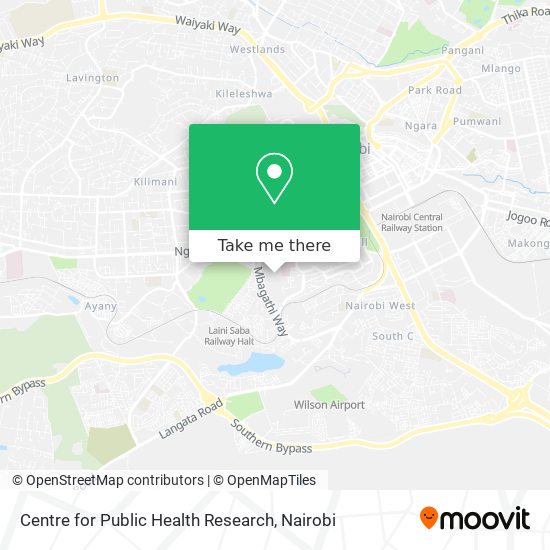 Centre for Public Health Research map