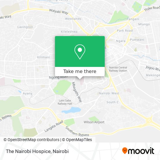 The Nairobi Hospice map