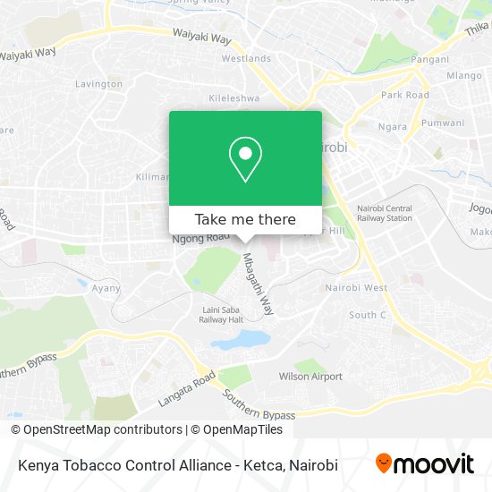 Kenya Tobacco Control Alliance - Ketca map