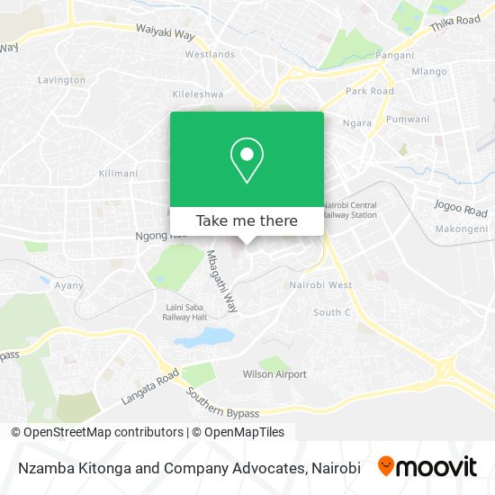 Nzamba Kitonga and Company Advocates map