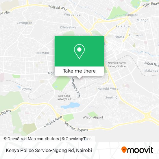 Kenya Police Service-Ngong Rd map
