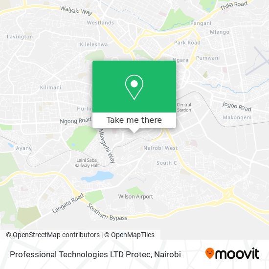 Professional Technologies LTD Protec map