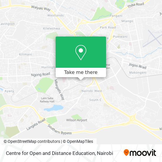 Centre for Open and Distance Education map