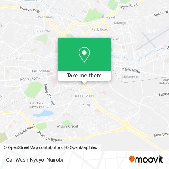 Car Wash-Nyayo map