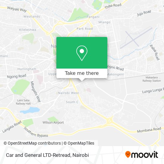 Car and General LTD-Retread map