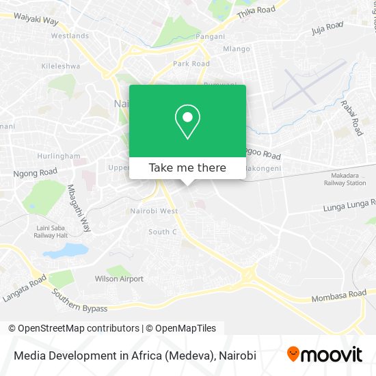 Media Development in Africa (Medeva) map