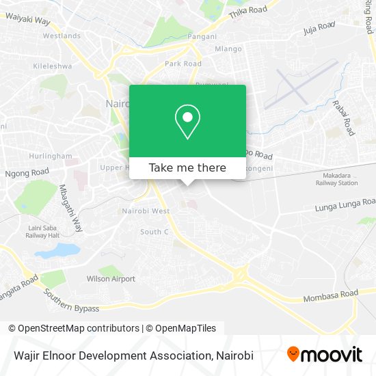 Wajir Elnoor Development Association map