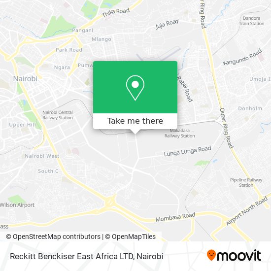 Reckitt Benckiser East Africa LTD map
