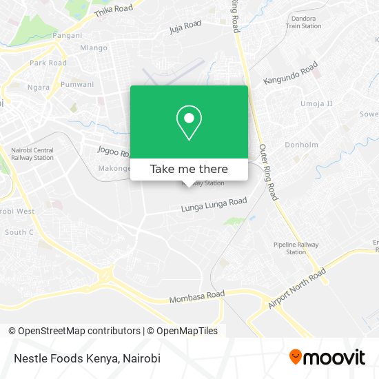 Nestle Foods Kenya map