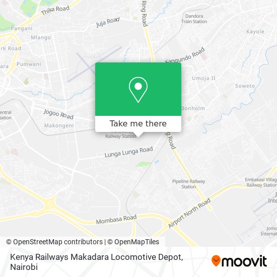 Kenya Railways Makadara Locomotive Depot map