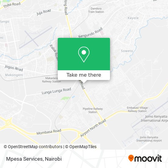 Mpesa Services map