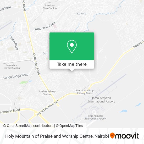 Holy Mountain of Praise and Worship Centre map
