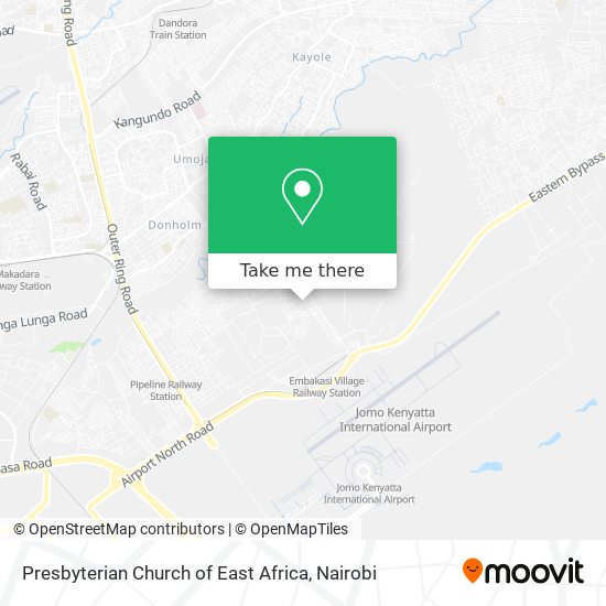 Presbyterian Church of East Africa map