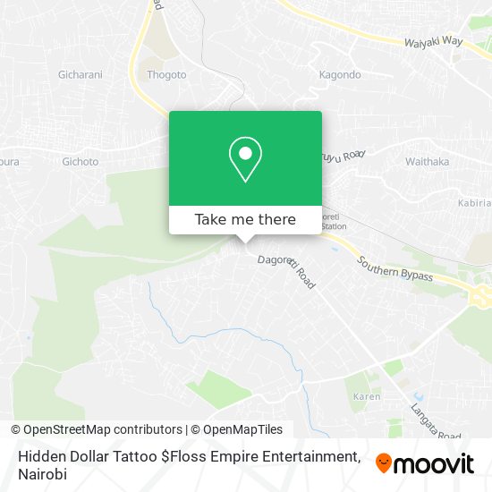 Hidden Dollar Tattoo $Floss Empire Entertainment map