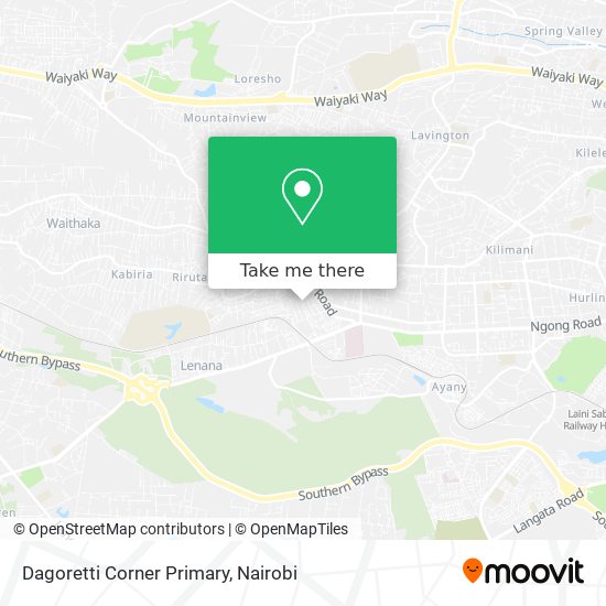 Dagoretti Corner Primary map