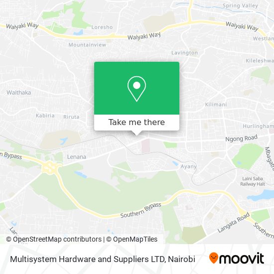 Multisystem Hardware and Suppliers LTD map
