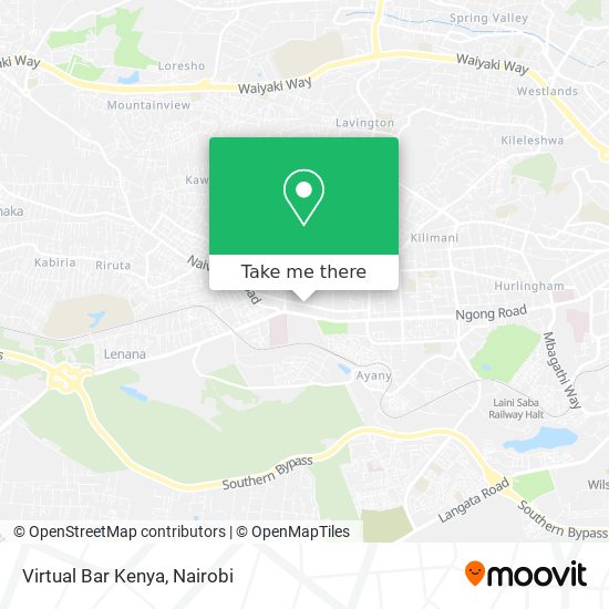 Virtual Bar Kenya map