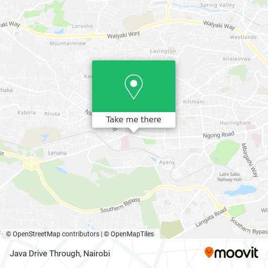 Java Drive Through map