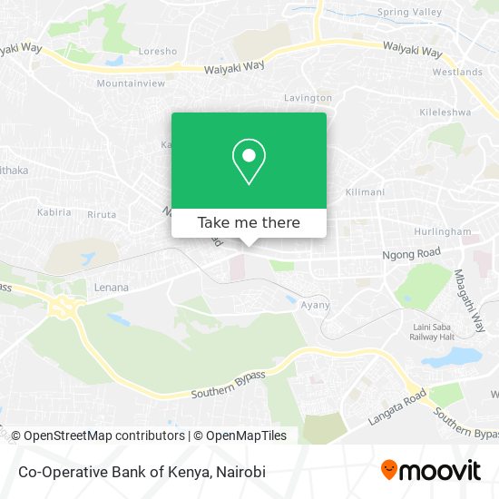 Co-Operative Bank of Kenya map