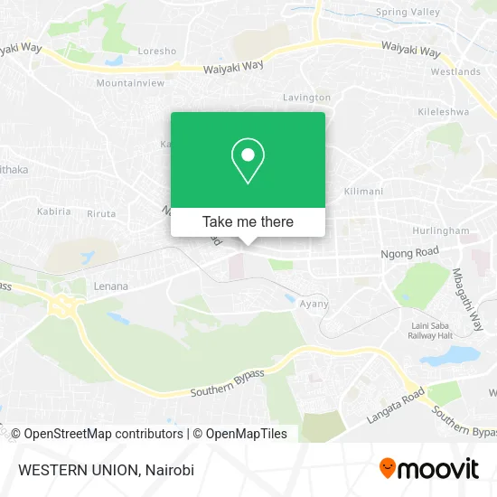 WESTERN UNION map