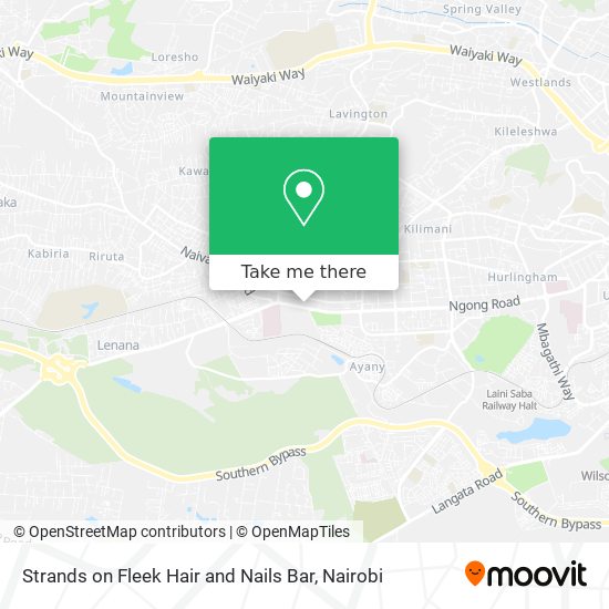 Strands on Fleek Hair and Nails Bar map