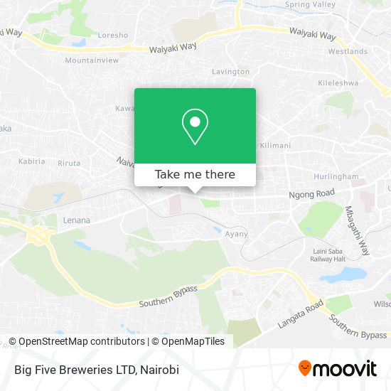 Big Five Breweries LTD map
