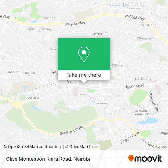 Olive Montessori Riara Road map