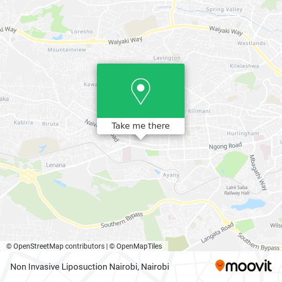 Non Invasive Liposuction Nairobi map