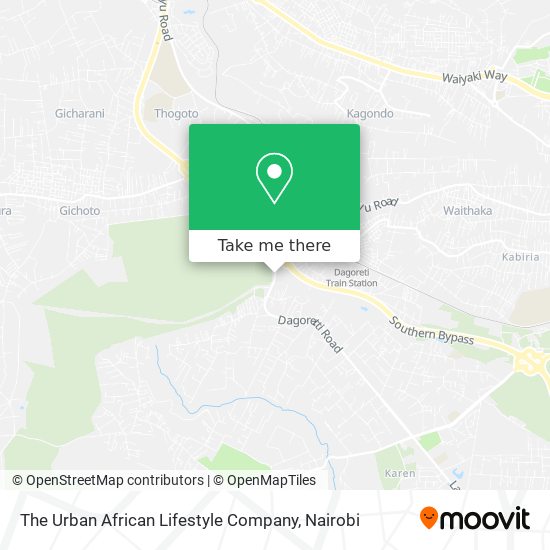 The Urban African Lifestyle Company map