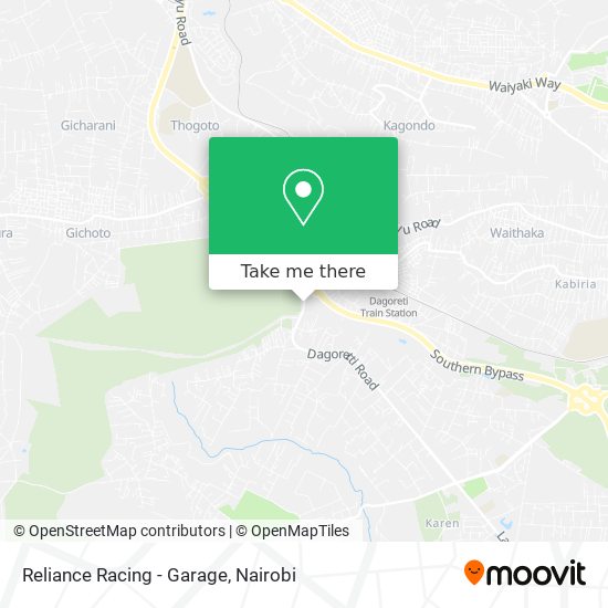 Reliance Racing - Garage map
